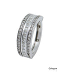 Ring Memoirering Klappbar mit 1,00ct G-si Diamant in 585/14K Weißgold Gr. 54,5