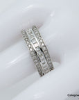 Ring Memoirering Klappbar mit 1,00ct G-si Diamant in 585/14K Weißgold Gr. 54,5