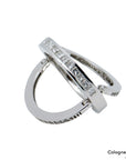 Ring Memoirering Klappbar mit 1,00ct G-si Diamant in 585/14K Weißgold Gr. 54,5