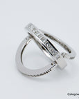 Ring Memoirering Klappbar mit 1,00ct G-si Diamant in 585/14K Weißgold Gr. 54,5