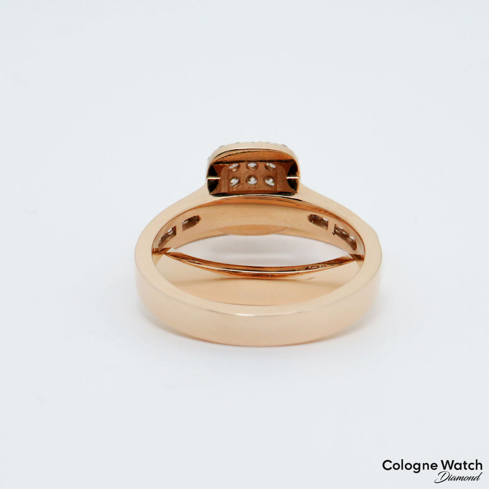 Ring Memoirering Doppelring mit 1,02ct TW-si Brillant in 585/14K Rosegold Gr. 53