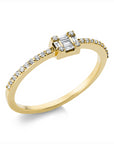 Ring 18 kt GG, 29 Fant-Schl. 0,17 ct, TW-si, Weite:53