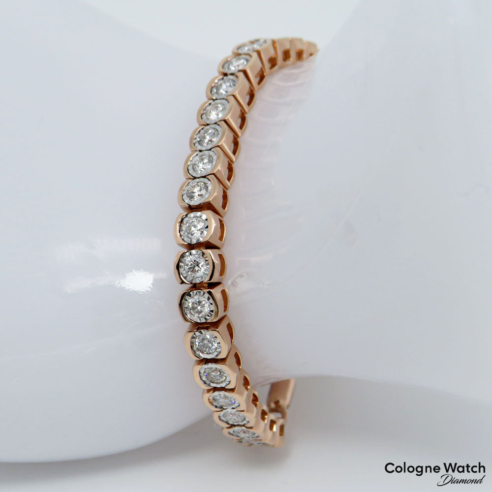 00ct W/si Brillant in 585/14K Weiß-/Rosegold 