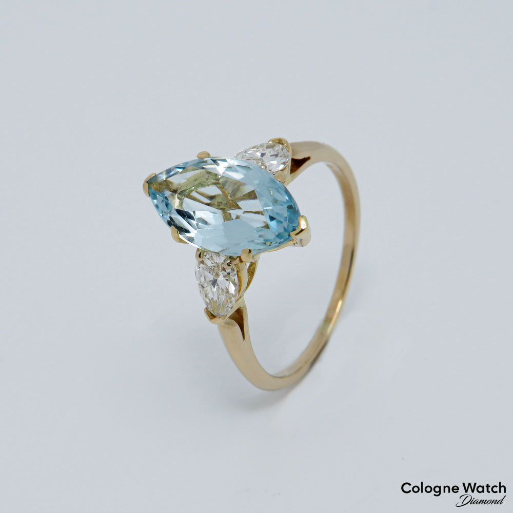 00ct Aquamarin und ca. 0