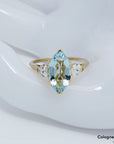 00ct Aquamarin und ca. 0