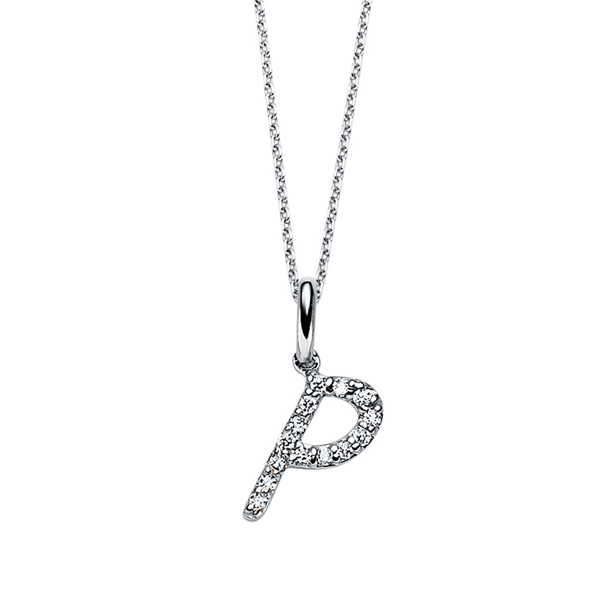 Collier 14 kt WG P