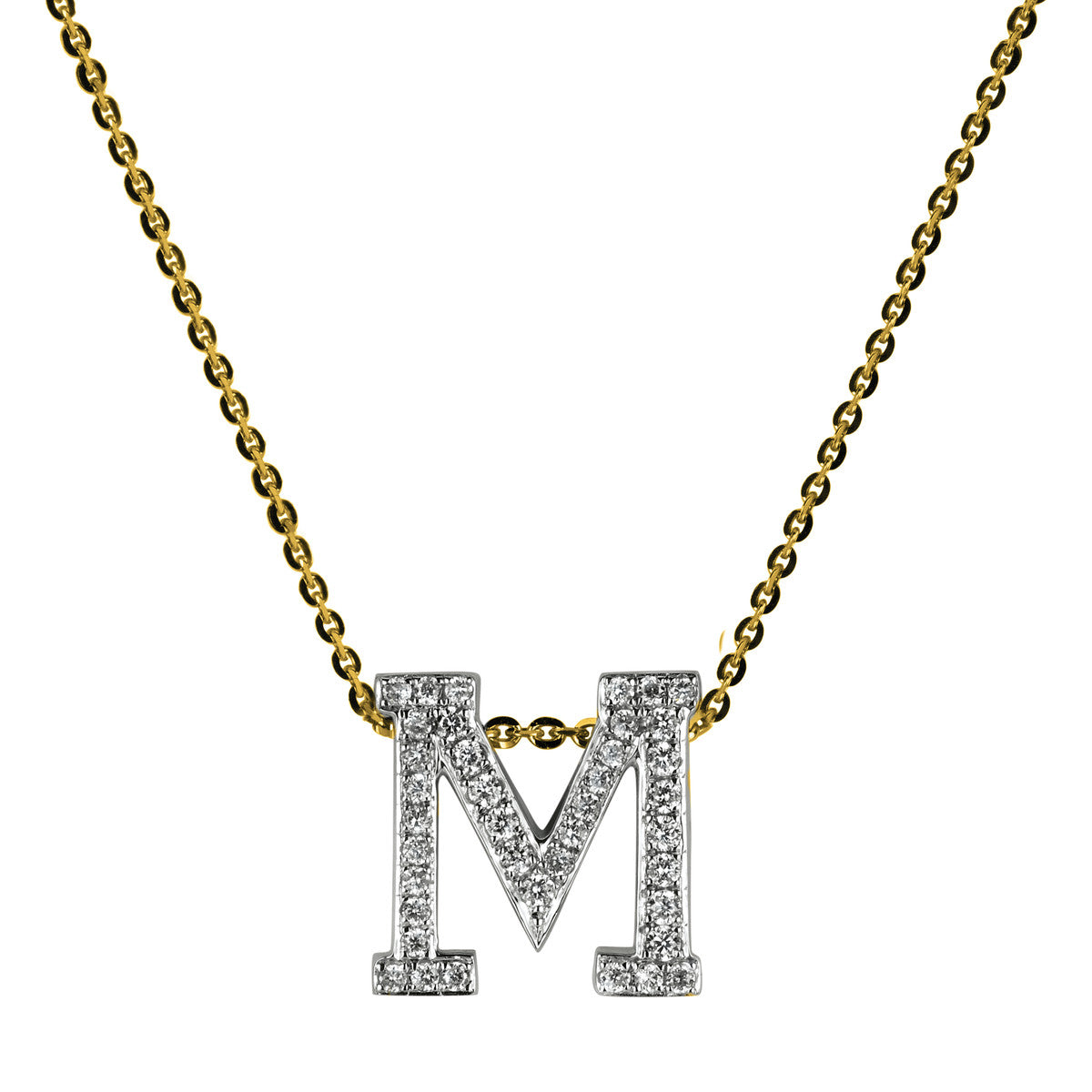 Collier 18 kt GG+WG M