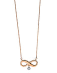 Collier 18 kt RG Infinity