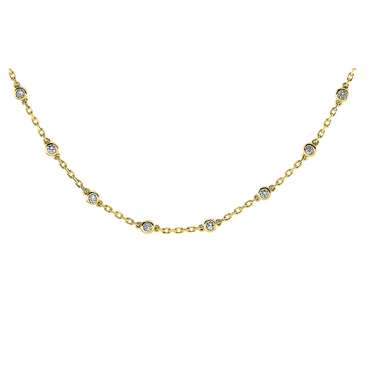 Collier 18 kt GG, mit ZÖ 46 cm + 48 cm