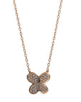 Collier 18 kt RG Schmetterling