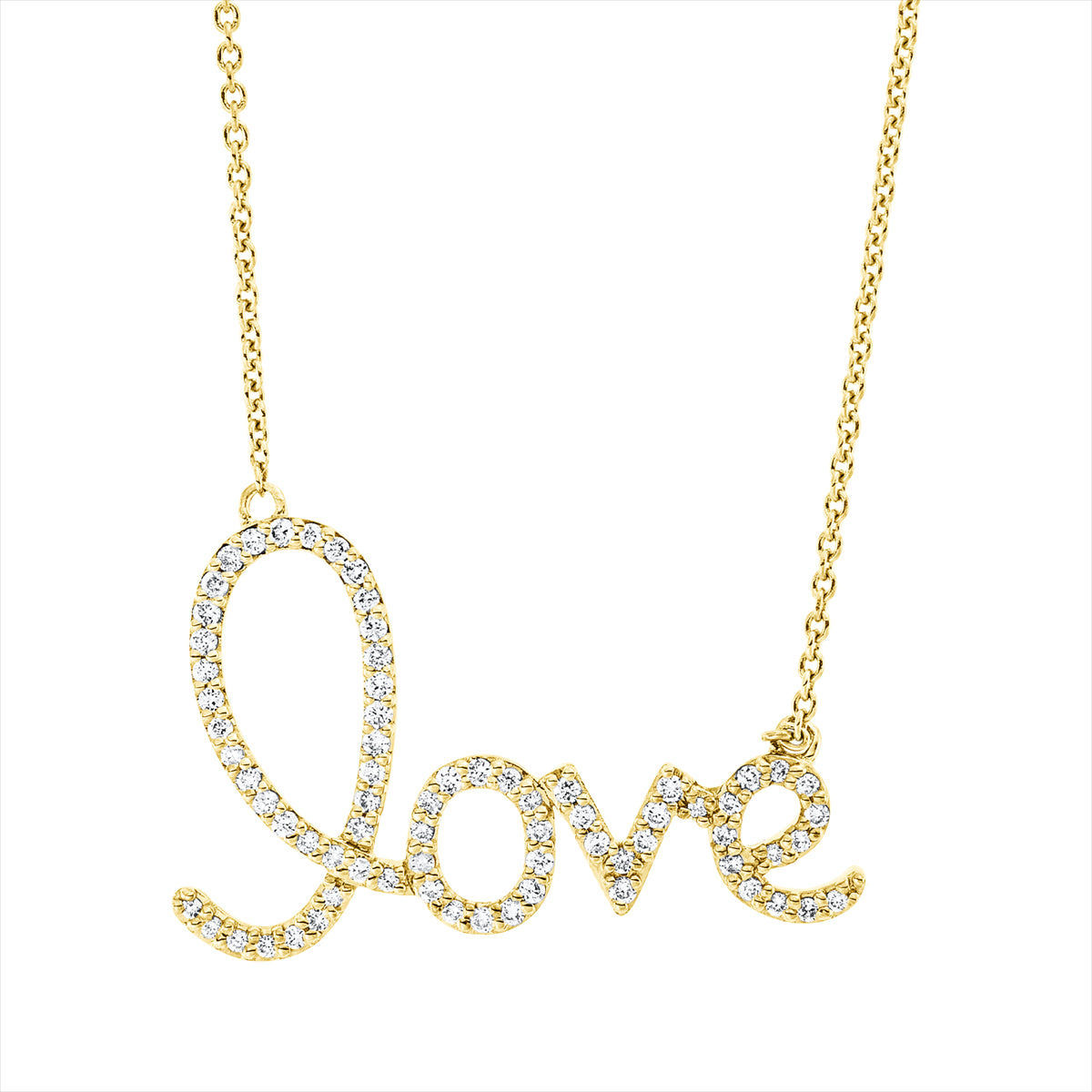 Collier 18 kt GG love, mit ZÖ 40 cm + 43 cm