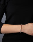 Armband 4er-Krappe 18 kt RG, Flex-Band, variabel