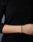 Armband 4er-Krappe 18 kt WG+GG+RG