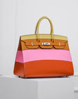 Hermès Birkin 35 Sellier Sunrise Rainbow aus Epsom Leder