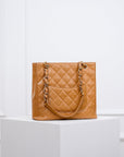 Chanel Vintage PST Chain Tote aus Kalbsleder