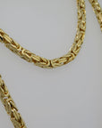 Kette Collier Königskette in 750/18K Gelbgold Länge 72 cm / Massiv