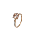 Ring mit 0,20ct TW-si Brillant und 1,58ct Morganit in 750/18K Rosegold Gr. 54