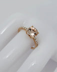 Ring mit 0,20ct TW-si Brillant und 1,58ct Morganit in 750/18K Rosegold Gr. 54