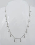 Collier / Kette mit 0,91ct TW-si Brillant in 750/18K Weißgold 46cm