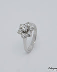 Ring mit ca. 0,80ct W-p1 Brillant in 750/18K Weißgold Gr. 52