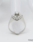 Ring mit ca. 0,80ct W-p1 Brillant in 750/18K Weißgold Gr. 52