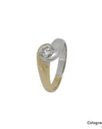 Ring Solitärring mit ca. 0,45ct W-p1 Brillant in 585/14K Weiß-/Gelbgold Gr. 54