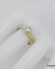 Ring Solitärring mit ca. 0,45ct W-p1 Brillant in 585/14K Weiß-/Gelbgold Gr. 54