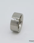 Ring Spannring Bandring mit ca. 0,05ct TW-vs Brillant 950`er Platin Gr. 55