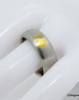 C'est Laudier Elefant Ring in 950`er Platin + 18K Gelbgold Gr. 59