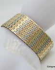 Armband Teppichmuster Vintage in 585/14K Weiß-/Gelb und Rosegold massiv