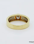 Ring Solitärring mit ca. 0,60ct W-si Brillant in 750/18K Weiß-/Gelbgold Gr. 51