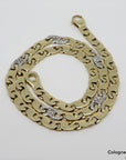 Kette / Collier mit ca. 0,50ct W-si Brillant 585/14K Weiß-/Gelbgold Länge 43cm