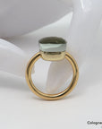 Pomellato Nudo Big Ring mit Prasiolith Besatz in 750/18K Rosegold Gr. 57