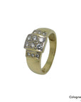 Ring mit ca. 0,50ct TW-vsi Brillant in 585/14K Gelbgold Gr. 65