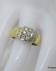 Ring mit ca. 0,50ct TW-vsi Brillant in 585/14K Gelbgold Gr. 65