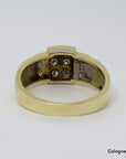 Ring mit ca. 0,50ct TW-vsi Brillant in 585/14K Gelbgold Gr. 65