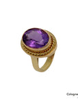 Ring mit Amethyst Besatz in 585/14K Rosegold Gr. 55