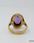 Ring mit Amethyst Besatz in 585/14K Rosegold Gr. 55