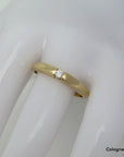 Ring Bandring mit ca. 0,10ct W-si Brillant in 585/14K Gelbgold Gr. 58