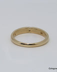 Ring Bandring mit ca. 0,10ct W-si Brillant in 585/14K Gelbgold Gr. 58