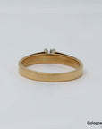 Ring Solitärring mit ca. 0,18ct TW-vsi Brillant in 750/18K Gelbgold Gr. 61