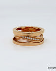 Bvlgari B-Zero 1 Ring mit 0,20ct Brillant 750/18K Rosegold Gr. 55 mit Box und Papieren