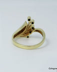 Ring mit ca. 0,20ct W-si Brillant in 585/14K Gelbgold Gr. 56