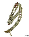 Armband Vintage mit Rubin Besatz in 585/14K Gelbgold Länge ca. 19,0 cm