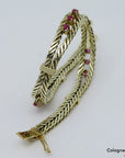 Armband Vintage mit Rubin Besatz in 585/14K Gelbgold Länge ca. 19,0 cm