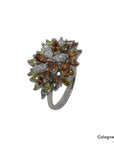 Ring mit ca. 9,00ct Diamant teils fancy in 750/18K Weißgold Gr. 52