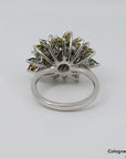 Ring mit ca. 9,00ct Diamant teils fancy in 750/18K Weißgold Gr. 52