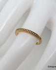 Ring Halber Memoirering mit 0,10ct H-si Brillant in 750/18K Rosegold Gr. 51