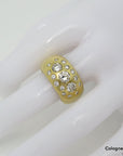 Ring Bandring mit ca. 1,25ct W-si Brillant in 750/18K Gelbgold Gr. 53