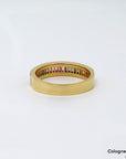 Ring Rainbow mit 0,90ct Saphir und 0,26ct G-vs Brillant in 750/18K Gelbgold